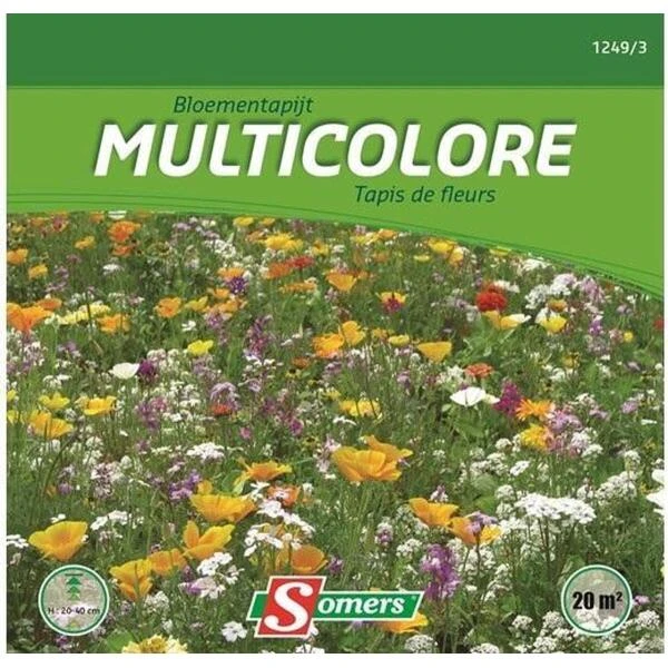 Bloemenmix - Tapijt Multicolore 20 M²