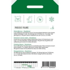 Stoksnijbonen Raadsheer 100 G -Bloemenzaden Winkel stoksnijbonen raadsheer 100 g 1646840348 773 600