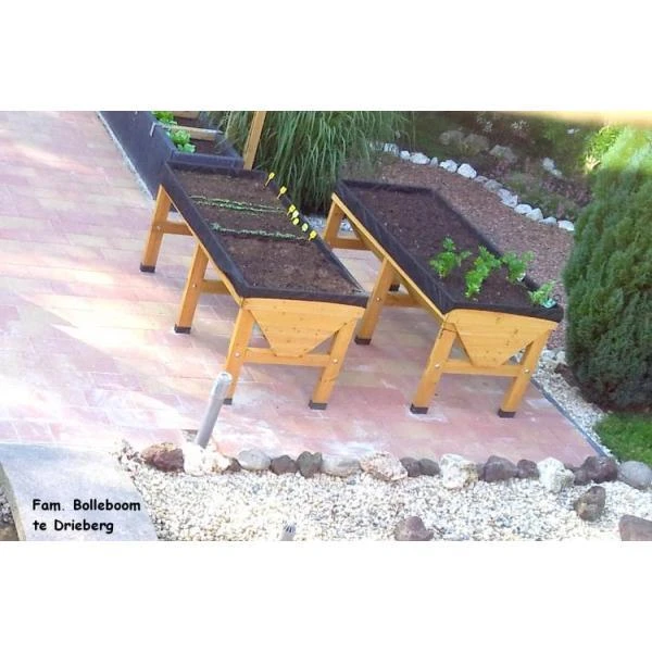 Vegtrug Verhoogde Kweektafel - 180 × 76 × 80 Cm 7 Vegtrug Verhoogde Kweektafel - 180 × 76 × 80 Cm - Afbeelding 5