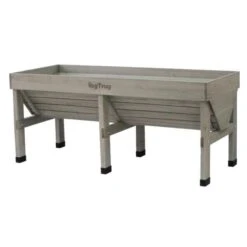 Vegtrug Verhoogde Kweektafel Grijs - 180 × 76 × 80 Cm -Bloemenzaden Winkel vegtrug grijs 180 cm 1517221956 1 600