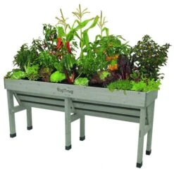Verhoogde Kweektafel Muurmodel Grijs - 180 × 46 × 80 Cm -Bloemenzaden Winkel vegtrug muurmodel 180 cm 1524646939 1 600