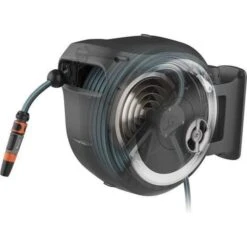 Wandslangenbox GARDENA RollUp Wit - M/L - 25 M -Bloemenzaden Winkel wandslangenbox gardena rollup wit ml 1651154526 5 600